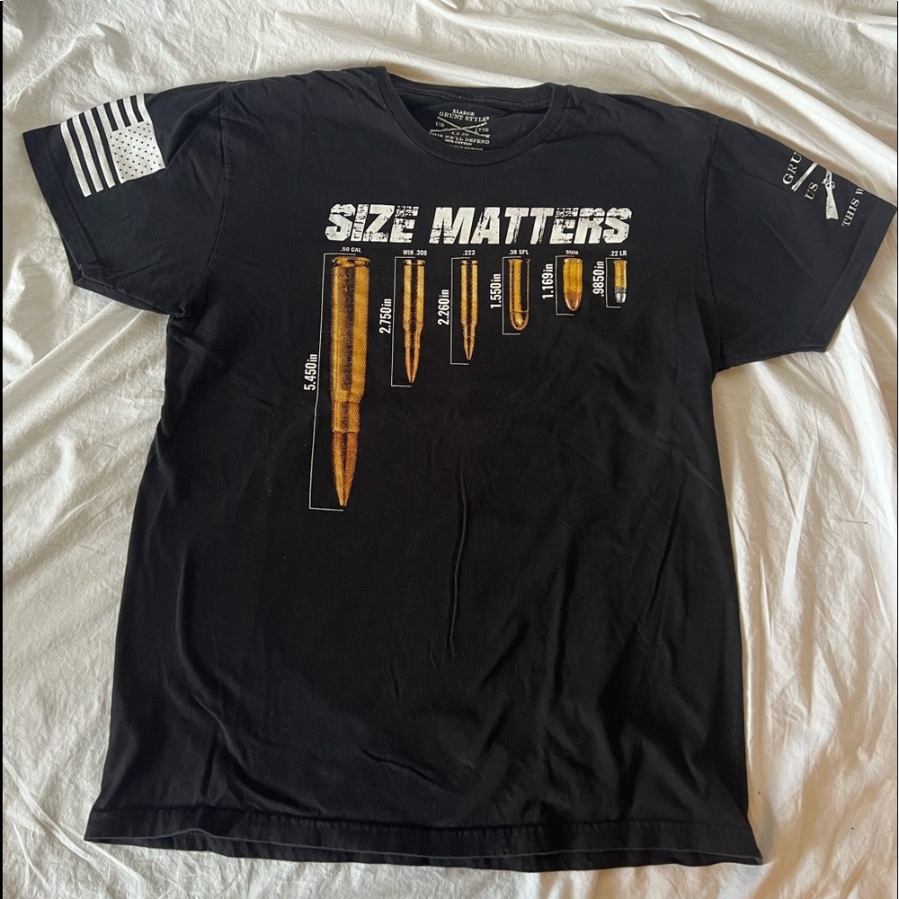 Grunt Style “Size matters” XL t-shirt